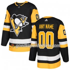 Pittsburgh Penguins Custom Adidas 2017-2018 Zwart Authentic Shirt - Mannen